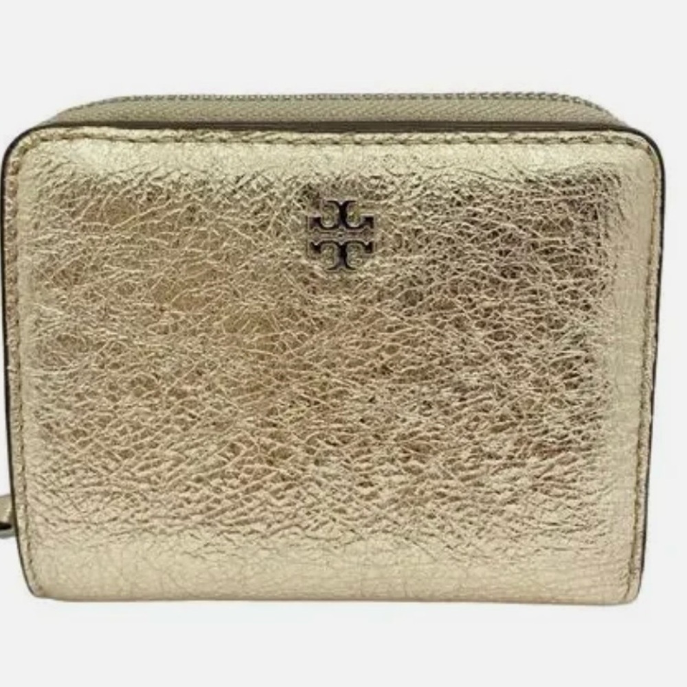 Tory Burch Metallic Mini Wallet
